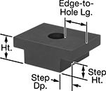 Image of Product. Dual-Edge Style. Front orientation. Contains Annotated. Fixture Clamps. Vise Mounting Clamps, Dual-Edge Clamps.