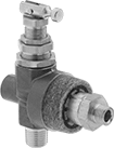 Image of Product. Front orientation. Air-Exhaust Valves. Made-to-Order Air-Operated Air-Exhaust Control Valves.