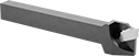 Image of ProductInUse. With Insert Installed (Sold Separately). Front orientation. Lathe Tool Insert Holders. Shank-Style Holders for Cutoff and Grooving Lathe Tool Inserts.