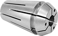 Image of Product. Angled Ports. Front orientation. Milling Machine Collets. ER Coolant Control Collets, Angled Ports Coolant Delivery Collet.