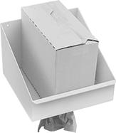 Image of Product. Front orientation. Wipe Dispensers. Wipe Box Dispensers.
