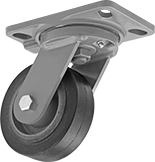 Image of Product. Front orientation. Casters. Kingston Casters with Rubber Wheels, Swivel.