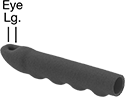 Image of Product. Front orientation. Contains Annotated. Hand Grips. Cushioned Hanging Round Hand Grips.