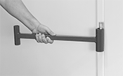 Image of ProductInUse. Front orientation. Hinge Adjusters.