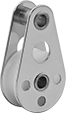 Image of Product. Front orientation. Pulleys. Hanging Pulleys for Rope—For Horizontal Pulling, Style E.