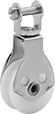 Image of Product. Front orientation. Pulleys. Hanging Pulleys for Rope—For Horizontal Pulling, Style F.