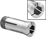 Image of Product. Front orientation. Contains Inset. Lathe Collets. 5C Lathe Collets, Hexagonal Face.