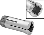 Image of Product. Front orientation. Contains Inset. Lathe Collets. 5C Lathe Collets, Square Face.