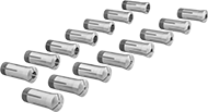 Image of Product. Front orientation. Contains MultipleImages. Lathe Collets. 5C Lathe Collet Sets, Round Face, 15 Pieces.