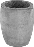 Image of Product. Front orientation. Crucibles. High-Temperature Graphite Melting Pots.