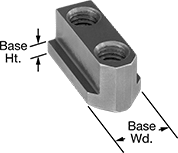 Image of Product. Front orientation. Contains Annotated. Lathe Chuck Jaw Nuts.
