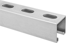Image of Product. Front orientation. Strut Channel Framing and Fittings. Strut Channel, Slotted Hole—1 1/8" Long Slot × 9/16" Wide Slot.