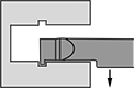 Image of Specification. Front orientation. Contains Annotated. Lathe Tools. Internal Grooving Lathe Tools for Retaining Rings.