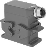 Image of Product. Front orientation. Latching Connectors. Latching Connectors, Side Conduit Connection—2 Latching Levers.