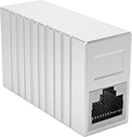 Image of Product. Front orientation. RJ45 Connectors. Shielded RJ45 Adapters.