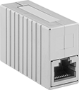 Image of Product. Front orientation. RJ45 Connectors. Shielded RJ45 Adapters.