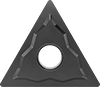 Image of Product. Front orientation. Lathe Tool Inserts. Lathe Tool Inserts for Non-Ferrous Materials, TNGG Insert.