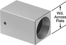 Image of Product. Front orientation. Contains Annotated. Collet Blocks. Square.