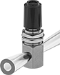 Image of Product. Front orientation. Flow-Adjustment Valves. Panel-Mount Noncontact Flow-Adjustment Valves.