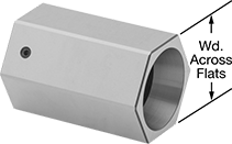 Image of Product. Front orientation. Contains Annotated. Collet Blocks. Hex.