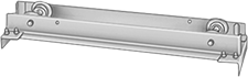 Image of Product. Top/Bottom Mount. Front orientation. Trolleys. Beam Trolleys, Top/Bottom Mount.
