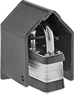 Image of ProductInUse. Back orientation. Padlock Guards. Style B.