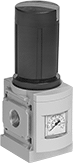 Image of Product. Front orientation. Compressed Air Regulators. Festo Modular Compressed Air Regulators.