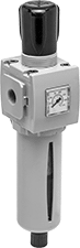 Image of Product. Front orientation. Compressed Air Filter/Regulators. Aventics Modular Compressed Air Filter/Regulators for Particle Removal.