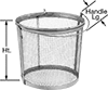 Steel Round Parts Baskets