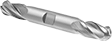 Image of Product. Front orientation. End Mills. Cobalt Steel Ball End Mills with Two Milling Ends, 4 Flutes.