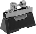 Image of Product. Front orientation. Pipe Supports. Floor-Mount Strut Pipe Supports, Style B.