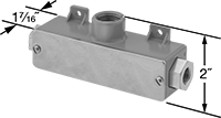 Image of Product. Front orientation. Contains Annotated. Differential Pressure Transmitters. Differential Pressure Transmitters for Liquids, 316 Stainless Steel Housing.