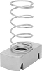 Spring-Loaded Strut Channel Nuts