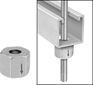 Image of Product. Front orientation. Contains Inset. Strut Channel Framing and Fittings. Strut Channel Push Nuts.