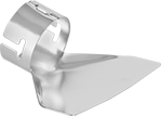 Image of Product. Front orientation. Heat Gun Nozzles. Deflecting Flat-Tip Heat Gun Nozzles, For Wagner Heat Guns, Style D.