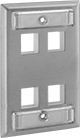 Image of Product. Front orientation. Wall Plates. Wall Plates for Keystone Connectors, For Maximum of 4 Devices.