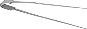 Image of Product. Front orientation. Tongs. Tight-Clearance Tongs.