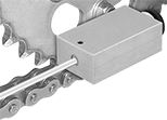 Image of ProductInUse. Front orientation. Alignment Lasers. Pocket-Sized Pulley Alignment Lasers.