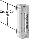 Image of Product. Front orientation. Contains Annotated. Flowmeters. Panel-Mount Flowmeters for Gases, Flowmeters.