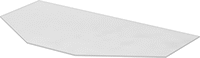 Image of Product. Front orientation. Abrasive Blasting Cabinet Windows. Hex.