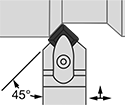 Image of Specification. Front orientation. Contains Annotated. Lathe Tool Insert Holders. Turning Lathe Tool Insert Holders, DSDN Insert Holder.