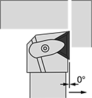 Image of Specification. Left-Hand Cutting Direction. Front orientation. Contains Annotated. Lathe Tool Insert Holders. Turning Lathe Tool Insert Holders, DTGN Insert Holder.
