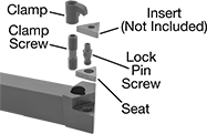 Image of System. Front orientation. Exploded view. Contains Annotated. Lathe Tool Insert Holders. Turning Lathe Tool Insert Holders, MTJN Insert Holder.
