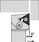 Image of Specification. Left-Hand Cutting Direction. Front orientation. Contains Annotated. Lathe Tool Insert Holders. Turning Lathe Tool Insert Holders, MTGN Insert Holder.