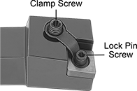 Image of System. Front orientation. Contains Annotated. Lathe Tool Insert Holder Replacement Parts. Screws for Carbide Insert Holders.