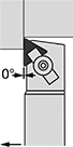 Image of Specification. Right-Hand Cutting Direction. Front orientation. Contains Annotated. Lathe Tool Insert Holders. Turning Lathe Tool Insert Holders, CTAP Insert Holder.