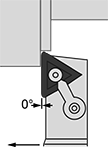 Image of Specification. Right-Hand Cutting Direction. Front orientation. Contains Annotated. Lathe Tool Insert Holders. Turning Lathe Tool Insert Holders, MTAN Insert Holder.