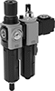 Compressed Air Filter/Regulator/Lubricators (FRLs) for Lubricated and Nonlubricated Applications