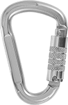 Image of Product. Front orientation. Carabiners. Twist-Locking-Latch Carabiners—Not for Lifting, Style 17.