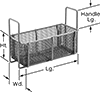 Made-to-Order Stainless Steel Rectangular Parts Baskets